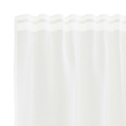 Rideau en Dentelle Floral Blanc 200 x 150 cm Polyester 534604534604