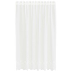 Rideau en Dentelle Floral Blanc 240 x 150 cm Polyester 534605534605