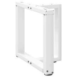 Pieds de table basse en T, 2 pièces, blanc, 50 x 25 x (42-43) cm, acier 534607534607