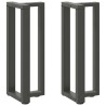 Pieds de table console en T, 2 pièces, anthracite, 38 x 25 x (72-73) cm, acier 534608534608