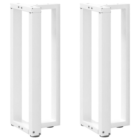 Pieds de table console en T, 2 pièces, blanc, 25 x 28 x (72-73) cm, acier 534610534610
