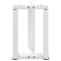 Pieds de table basse en T, 2 pièces, blanc, 38 x 25 x (42-43) cm, acier 534612534612