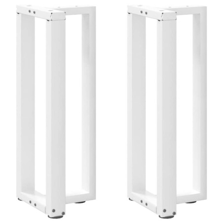 Pieds de table console en T, 2 pièces, blanc, 38 x 25 x (72-73) cm, acier 534617534617