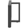Pieds de table basse en T, 2 pièces, anthracite, 70 x 25 x (42-43) cm, acier 534618534618
