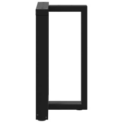 Pieds de table à manger en T, 2 pièces, noir, 60 x 35 x (72-73) cm, acier 534626534626