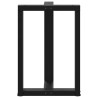 Pieds de table à manger en T, 2 pièces, noir, 60 x 35 x (72-73) cm, acier 534626534626