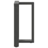 Pieds de table à manger en T, 2 pièces, anthracite, 50 x 35 x (72-73) cm, acier 534628534628