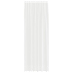 Rideau en Dentelle Floral Blanc 300 x 150 cm Polyester 534631534631