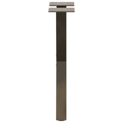 Pieds de table basse en forme de X, 2 pièces, acier naturel, 38 x (42-43) cm 534653534653