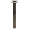 Pieds de table basse en forme de X, 2 pièces, acier naturel, 38 x (42-43) cm 534653534653