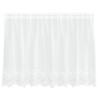 Rideau en Dentelle avec des rideaux Blanc 80 x 200 cm Polyester 534655534655