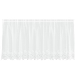 Rideau en Dentelle avec des rideaux Blanc 80 x 300 cm Polyester 534659534659