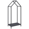 Portant de bois chauffage anthracite 40x25x90 cm 534660534660