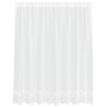 Rideau en Dentelle Floral Blanc 140 x 200 cm Polyester 534666534666