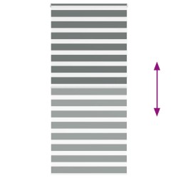 Store zèbre gris foncé largeur du tissu 110,9 cm polyester 534696534696