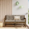 Canapés d'angle de jardin 2 pcs marron miel bois de pin solide 534698534698