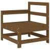 Canapés d'angle de jardin 2 pcs marron miel bois de pin solide 534698534698