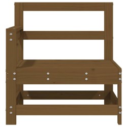 Canapés d'angle de jardin 2 pcs marron miel bois de pin solide 534698534698