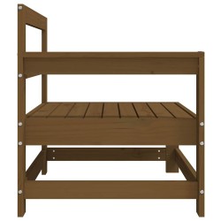 Canapés d'angle de jardin 2 pcs marron miel bois de pin solide 534698534698