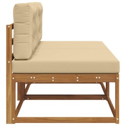 Sofa de milieu extérieur 2 Pièce Naturel Bois d'Acacia Massif 534706534706