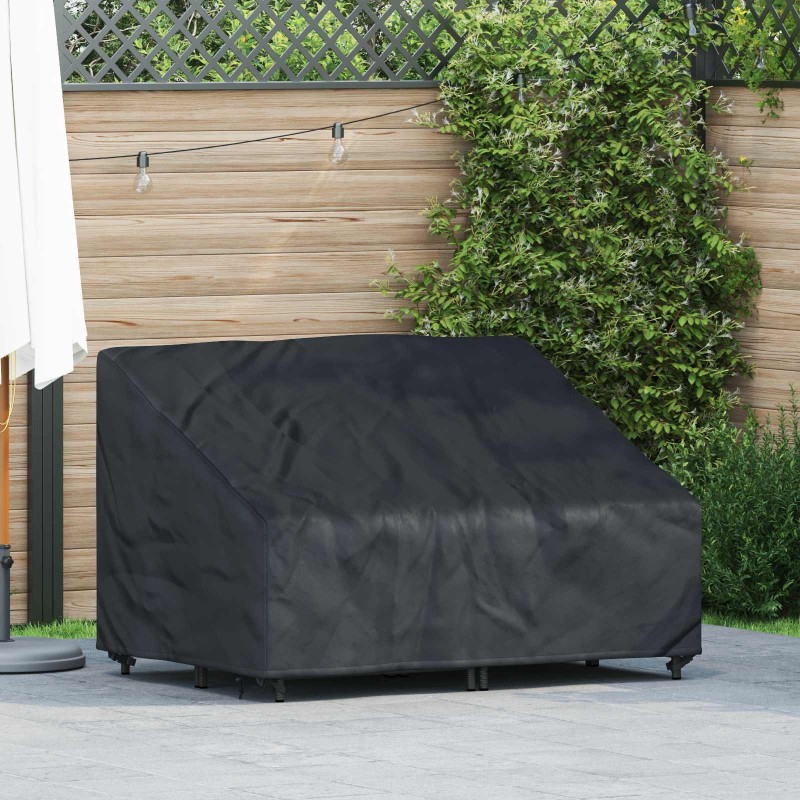 Housse de banc de jardin 130 x 95 x 40 / 80 cm Tissu Oxford 210D 534720534720