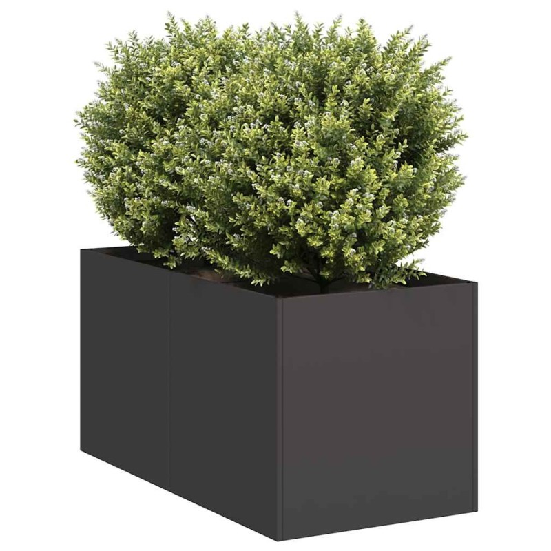 Jardinière noir 40x80x40 cm acier laminé à froid 534731534731