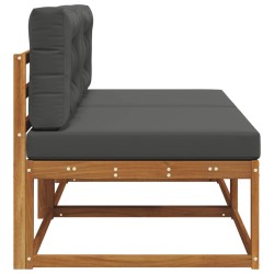 Sofa de milieu extérieur 2 Pièce Naturel Bois d'Acacia Massif 534734534734