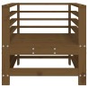 Chaises de jardin lot de 2 marron miel bois massif de pin 534741534741
