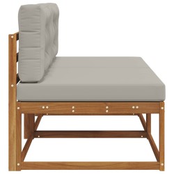 Sofa de milieu extérieur 2 Pièce Naturel Bois d'Acacia Massif 534747534747