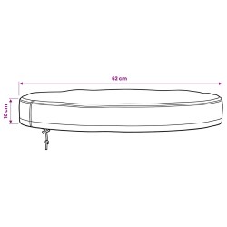 Housse de Table Extérieure 62 x 62 x 10 cm Tissu Oxford 600D 534753534753