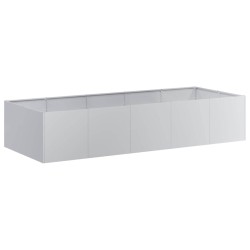 Jardinière 200x80x40 cm acier galvanisé 534764534764