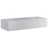 Jardinière 200x80x40 cm acier galvanisé 534764534764