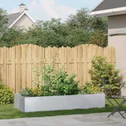 Jardinière 200x80x40 cm acier galvanisé 534764534764