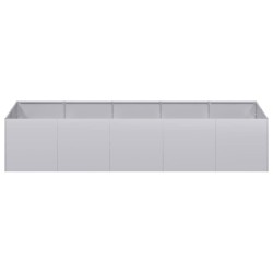 Jardinière 200x80x40 cm acier galvanisé 534764534764