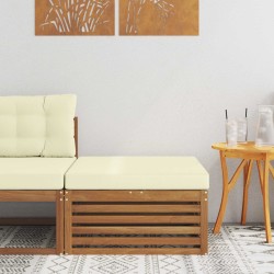 Pouf d'Extérieur Bois d'Acacia Massif Naturel 534765534765