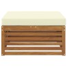 Pouf d'Extérieur Bois d'Acacia Massif Naturel 534765534765