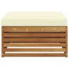 Pouf d'Extérieur Bois d'Acacia Massif Naturel 534765534765