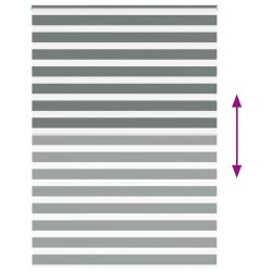 Store zèbre gris foncé largeur du tissu 150,9 cm polyester 534767534767