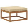 Pouf d'Extérieur Bois d'Acacia Massif Naturel 534768534768