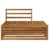 Canapé d'extérieur extrémité Naturel 115 x 83 x 73 cm 534775534775