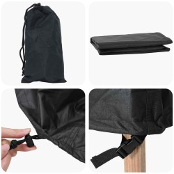 Housse pour meubles Noir 244 x 244 x 85 cm Tissu Oxford 420D 534776534776