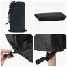 Housse pour meubles Noir 182 x 182 x 85 cm Tissu Oxford 600D 534781534781