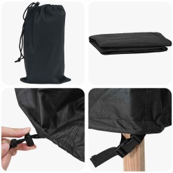 Housse pour meubles Noir 244 x 244 x 85 cm Tissu Oxford 600D 534797534797