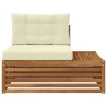 Canapé d'extérieur extrémité Naturel 115 x 83 x 73 cm 534800534800