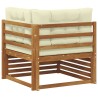 Canapé d'angle extérieur Bois d'Acacia Massif Naturel 534806534806