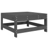Repose-pied de jardin gris bois de pin massif 534812534812