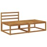 Unité de canapé sectionnel 2 Pièce Naturel Bois d'Acacia Massif 534831534831