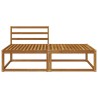 Unité de canapé sectionnel 2 Pièce Naturel Bois d'Acacia Massif 534831534831