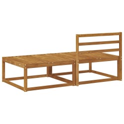 Unité de canapé sectionnel 2 Pièce Naturel Bois d'Acacia Massif 534831534831