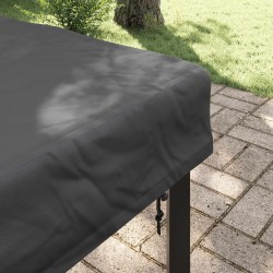 Housse de Table Uni Noir 72 x 72 x 15 cm tissu 534837534837